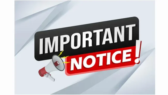 Importantt notice